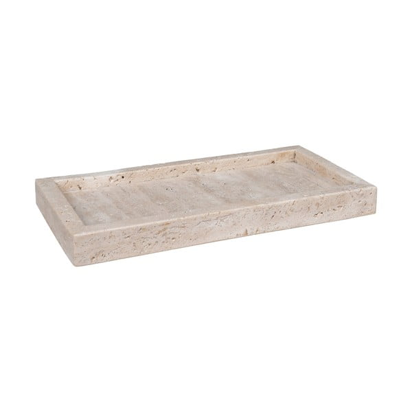 Kő dekoratív tálca 15x30,5 cm Travertine – House Nordic-image-2