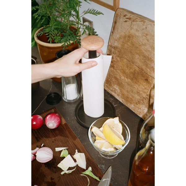 Fekete papírtörlő tartó ø 15 cm Paper Pal – Rosendahl-image-1