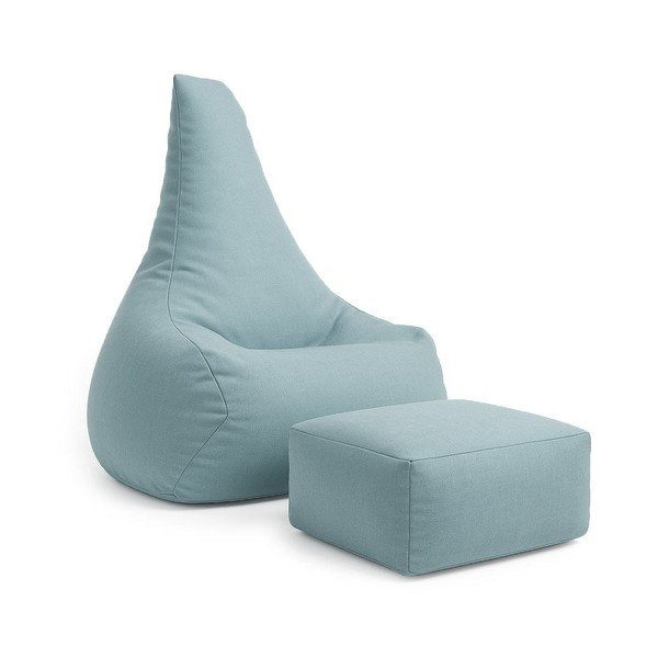 Világoskék gyerek babzsákfotel Outzy – Meowbaby