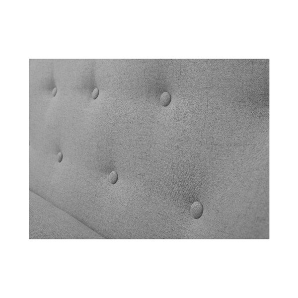 Piemont világosszürke 2 személyes kanapé barna lábakkal - Mazzini Sofas-image-4