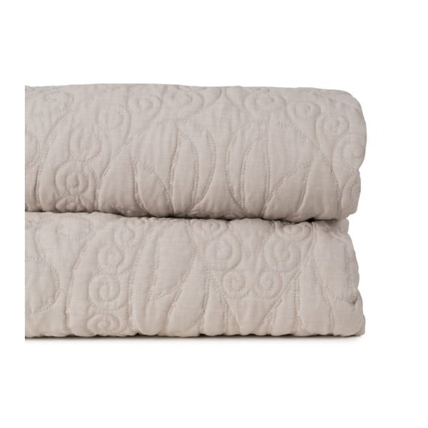 Bézs steppelt ágytakaró 180x260 cm – Ixia