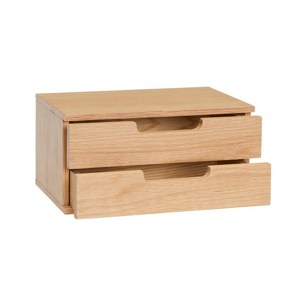 Natúr színű függő éjjeliszekrény tölgyfa dekorral AtHand – Hübsch-image-3