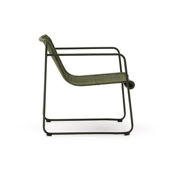 Zöld fém kerti fotel Maurina – Kave Home-image-3