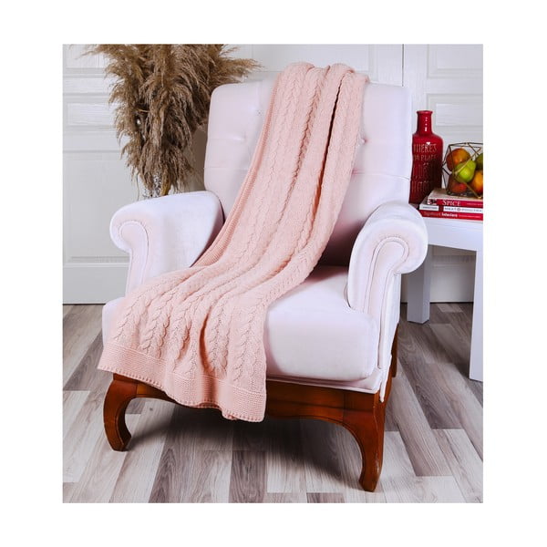 Tufalo rózsaszín ágytakaró, 130 x 170 cm - Homemania Decor-image-1