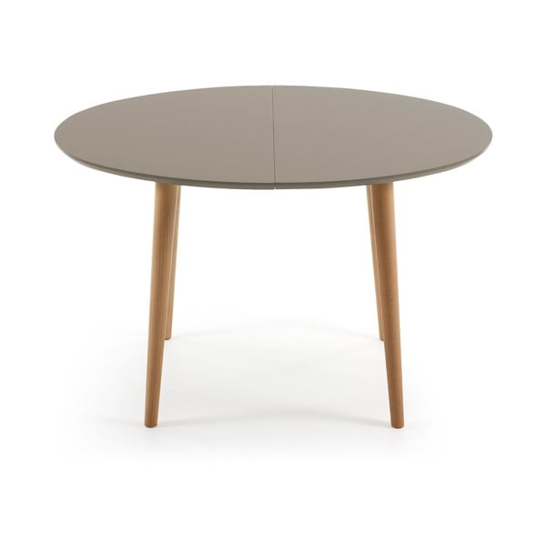 Oakland bővíthető bükkfa étkezőasztal, 120 x 90 cm - Kave Home-image-1