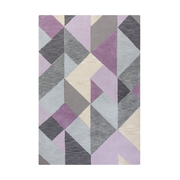 Icon szürke-lila szőnyeg, 160 x 230 cm - Flair Rugs