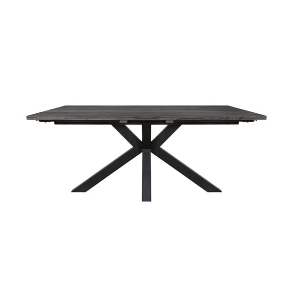 Maison szürke étkezőasztal fekete lábakkal, 100 x 180 cm - Canett