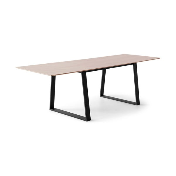 Bővíthető étkezőasztal tölgyfa dekoros asztallappal és hosszabbító asztallappal 100x210 cm Meza – Hammel Furniture-image-1