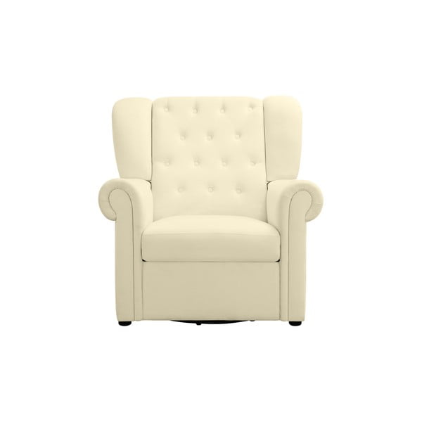 Fehér bársony chesterfield-hinta fotel Lillyse – Støraa-image-3