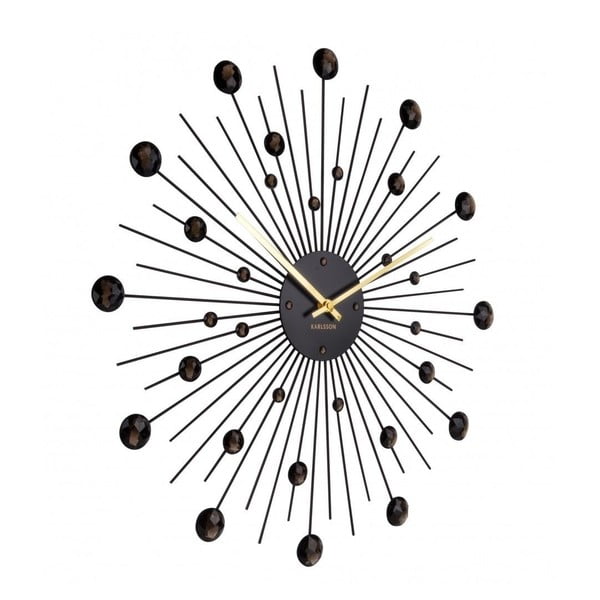 Sunburst falióra fekete kristályokkal - Karlsson-image-2