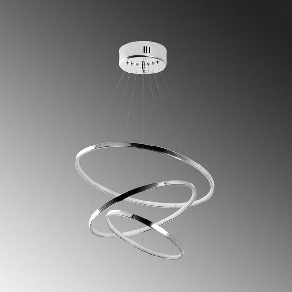 Ezüstszínű LED függőlámpa ø 50 cm Simit – Opviq lights-image-3