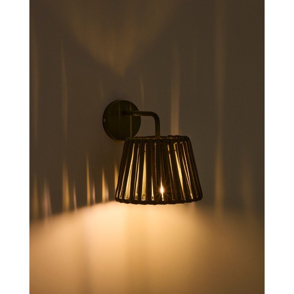 Napelemes LED fali kültéri lámpa (magasság 23 cm) Aldet – Kave Home-image-1