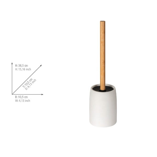 Fehér poligyanta WC-kefe Altavalle – Wenko-image-3