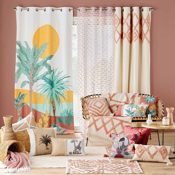 Rózsaszín-krémszínű mosható szőnyeg 60x90 cm Athena – douceur d'intérieur-image-1