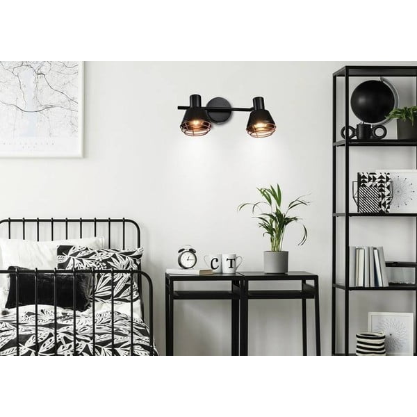 Fekete fém fali lámpa Neria – Candellux Lighting-image-1