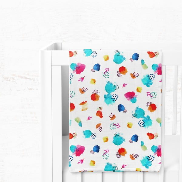 Fehér muszlin gyerek takaró 75x100 cm Summer – Mijolnir-image-3