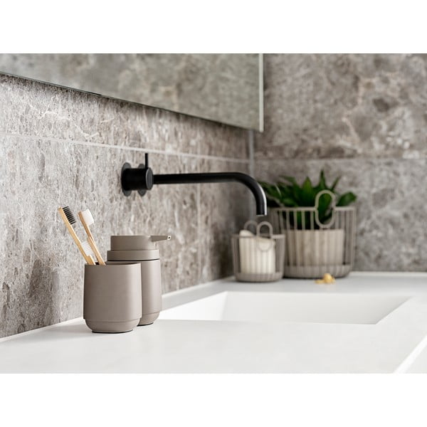 Bézs beton fogkefetartó pohár Time – Zone-image-1