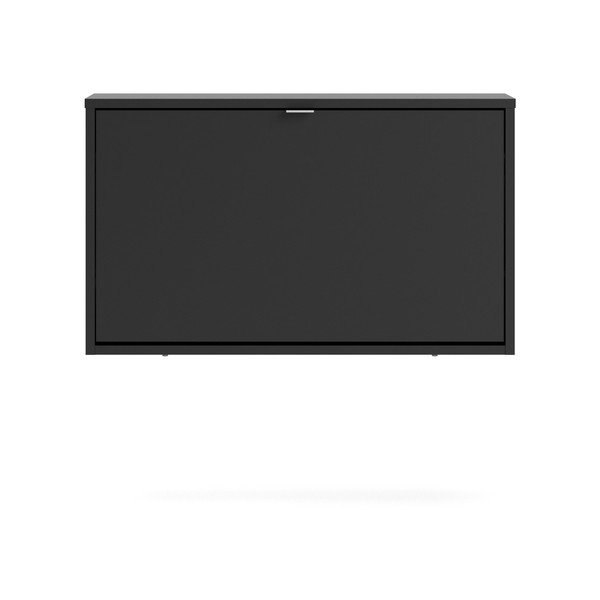 Fekete billenő ajtós függő cipőtartó Shoes – Tvilum-image-2