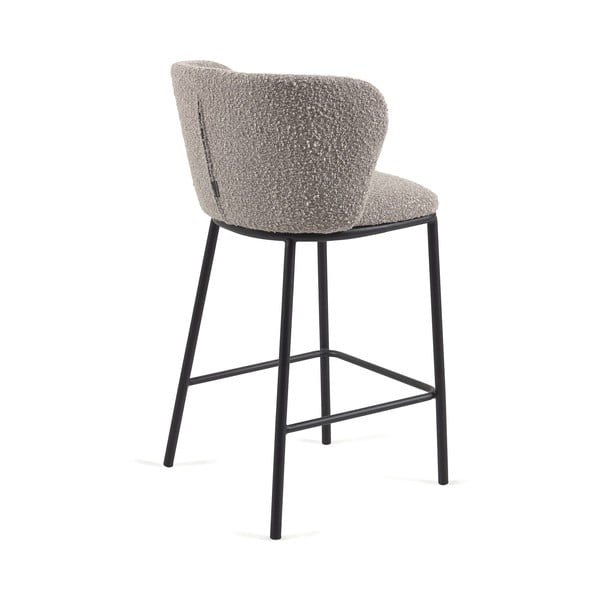 Világosszürke bárszék (ülésmagasság 65 cm) Ciselia – Kave Home-image-4