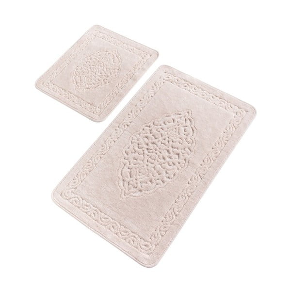 Elite Powder 2 darabos rózsaszín pamut fürdőszobai kilépő szett - Confetti Bathmats