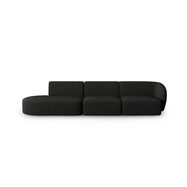 Fekete kanapé 302 cm Shane – Micadoni Home