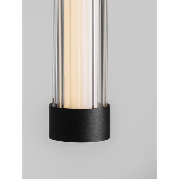 Matt fekete alumínium LED dimmelhető függőlámpa üveg búrával ø 6,5 cm Glovia – Nova Luce-image-3