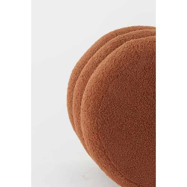 Narancssárga buklé puff Kimi – Light & Living-image-4