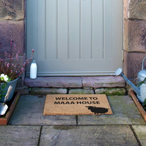 Kókuszrost lábtörlő 40x60 cm Welcome to Maaa House – Artsy Doormats-image-4