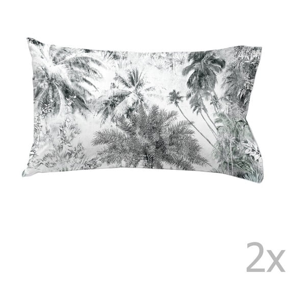 Palm Tree pamut párnahuzat szett, 50x90 cm, 2db - Ethere
