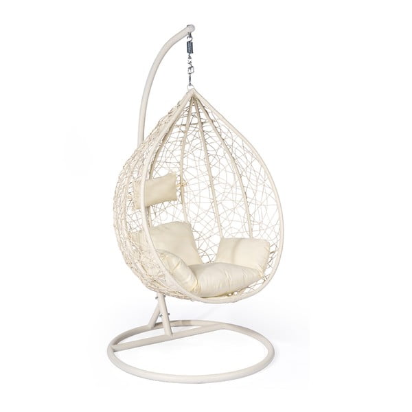 Noela krémfehér műrattan függőfotel - Bonami Selection-image-1