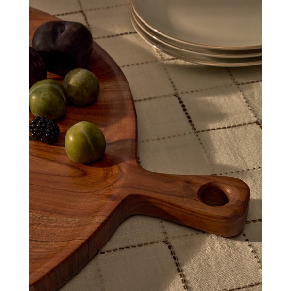 Szervírozó fa vágódeszka ø 50 cm Eitene – Kave Home-image-2