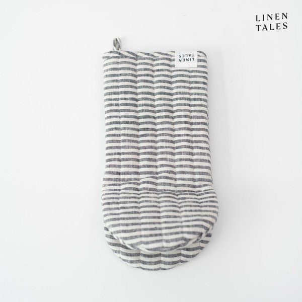 Len edényfogó Thin Black Stripes – Linen Tales-image-2