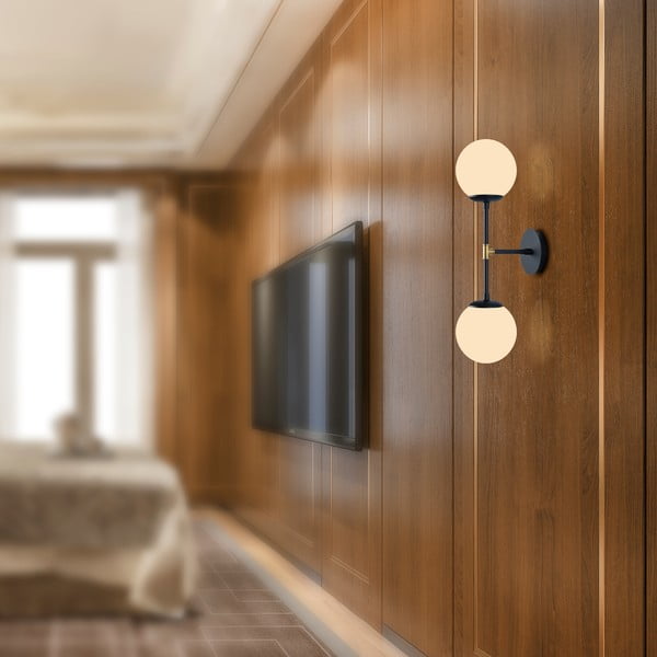 Kruva fekete fali lámpa, hosszúság 58 cm - Squid Lighting-image-3