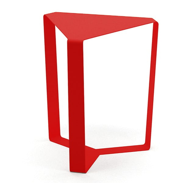 Finity piros kisasztal, magassága 40 cm - MEME Design