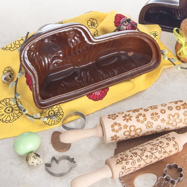 Kerámia sütőforma  bárány alakú tortához 10x34 cm Beránek – Orion-image-1