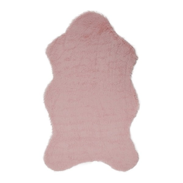 Tavsantuyu Powder rózsaszín műszőrme szőnyeg, 100 x 160 cm