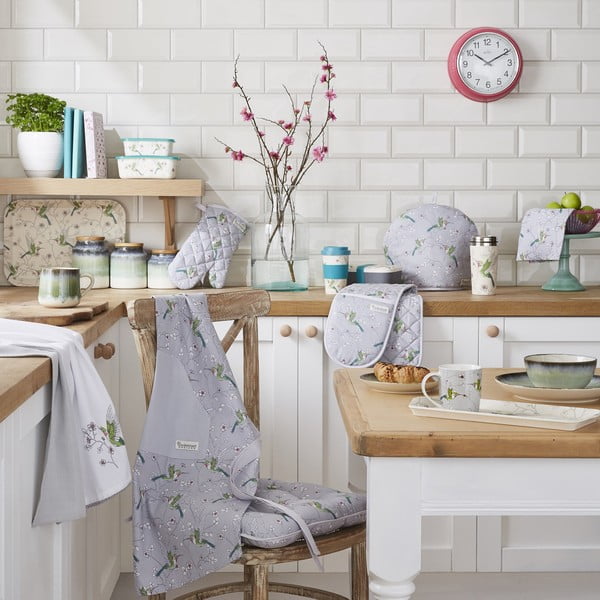 Konyharuha, kötény és edényfogó szett 5 db-os Hummingbirds – Cooksmart ®-image-1