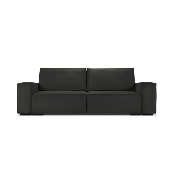 Azalea fekete kordbársony kinyitható kanapé - Mazzini Sofas-image-2