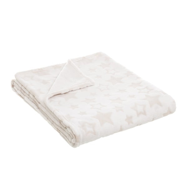 Csillagmintás fehér takaró, 160 cm x 130 cm - Unimasa