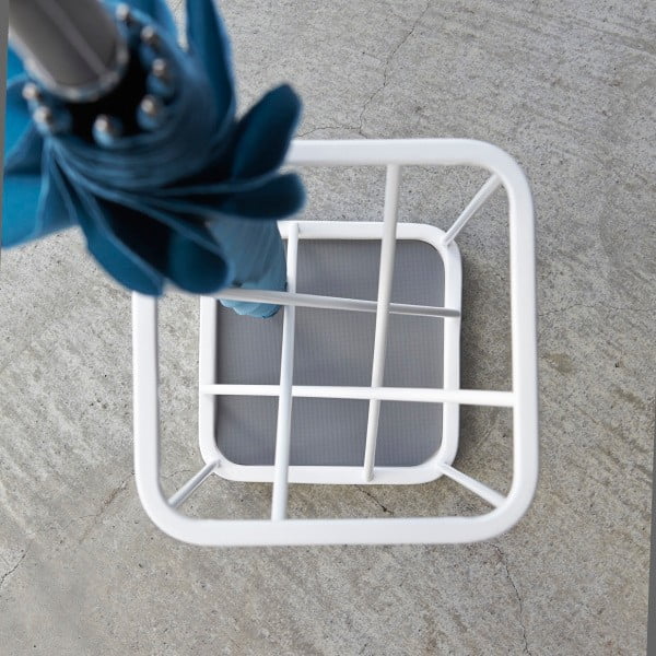 Square fehér esernyőtartó - YAMAZAKI-image-1