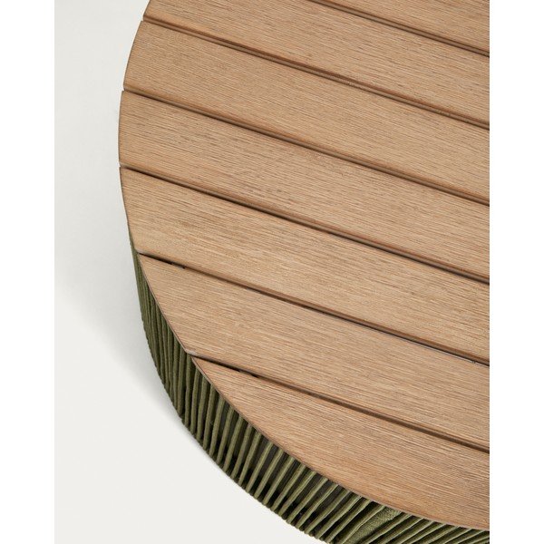 Kerek kerti dohányzóasztal akácfa asztallappal ø 70 cm Dandara – Kave Home-image-4