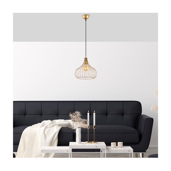 Függőlámpa fém búrával ø 22 cm Teldemia – Opviq lights-image-1