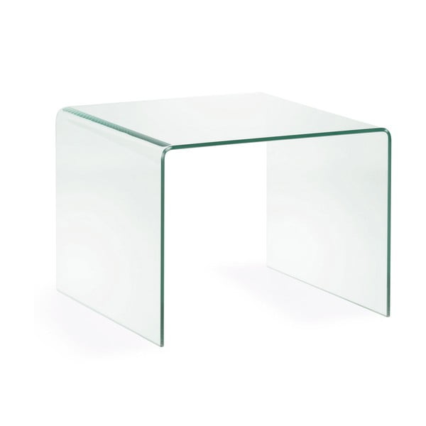 Üveg tárolóasztal 60x60 cm Burano – Kave Home
