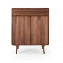 Barna diófa komód 90x110x45 cm Fawn – Gazzda