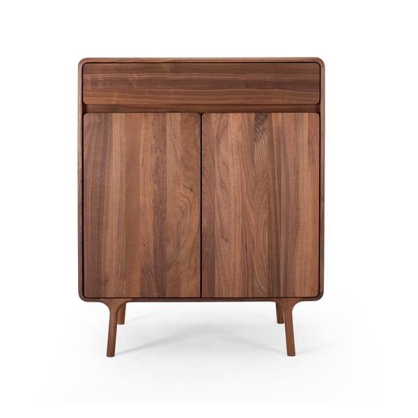 Barna diófa komód 90x110x45 cm Fawn – Gazzda