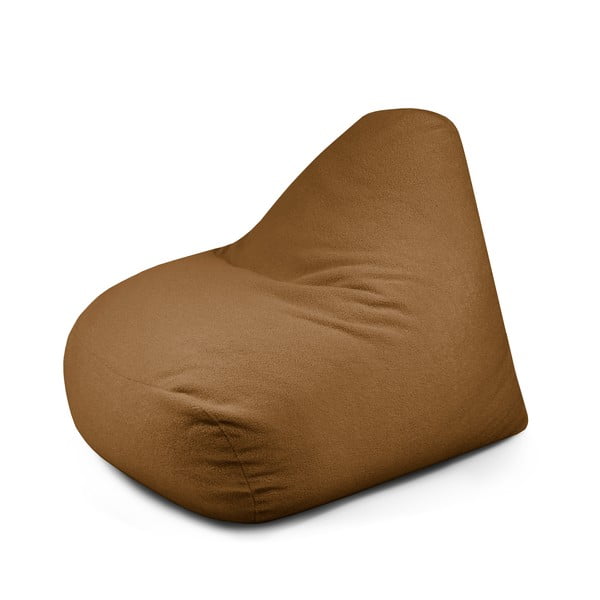 Barna buklé babzsákfotel Snug 100 – SLOWDOWN