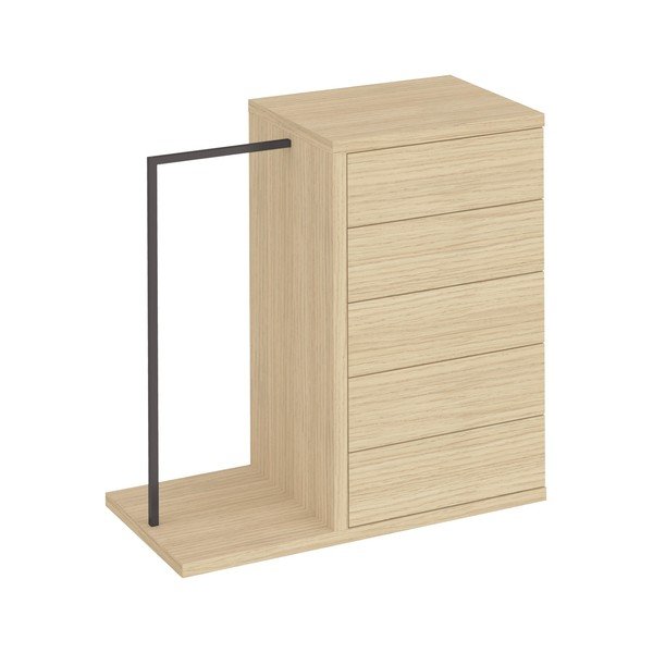 Alacsony ruhásszekrény tölgyfa dekorral 105x113 cm Hugo - TemaHome-image-2