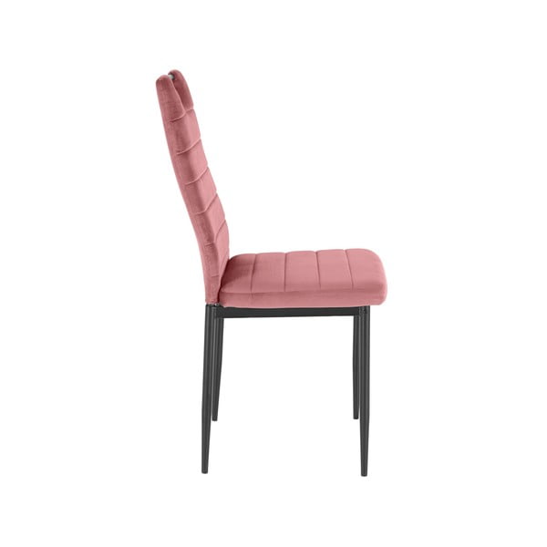 Sötét rózsaszín bársony étkezőszék szett 2 db-os Mandy – Støraa-image-3