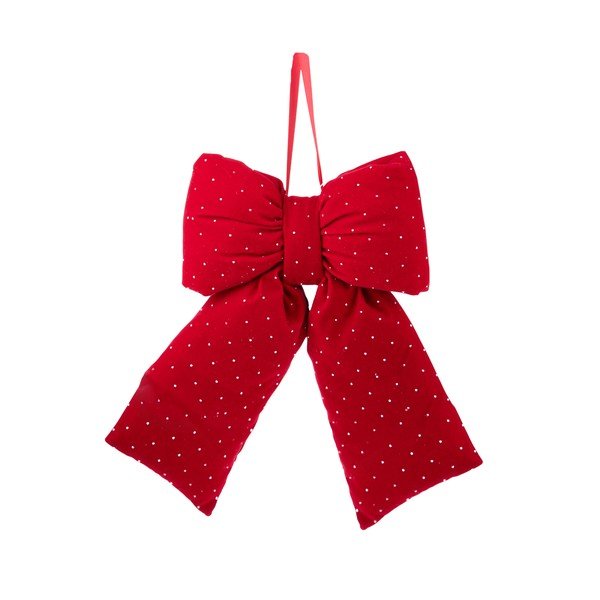 Textil karácsonyi függődísz 28 cm Ribbon – Brandani