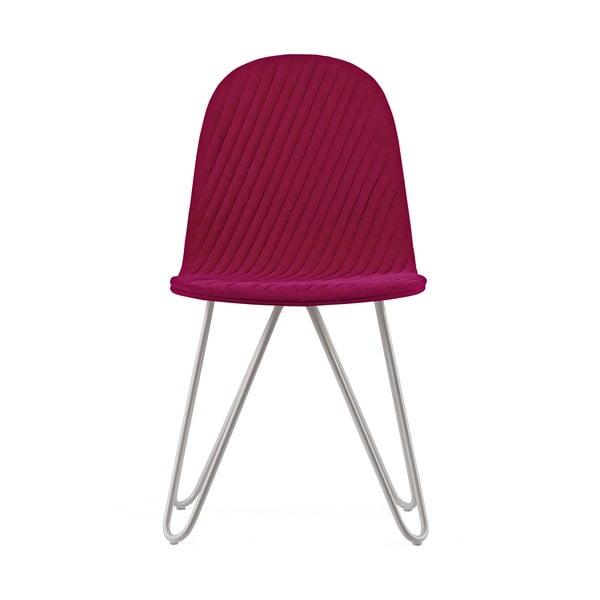 Mannequin X Stripe rózsaszín szék fém lábakkal - Iker